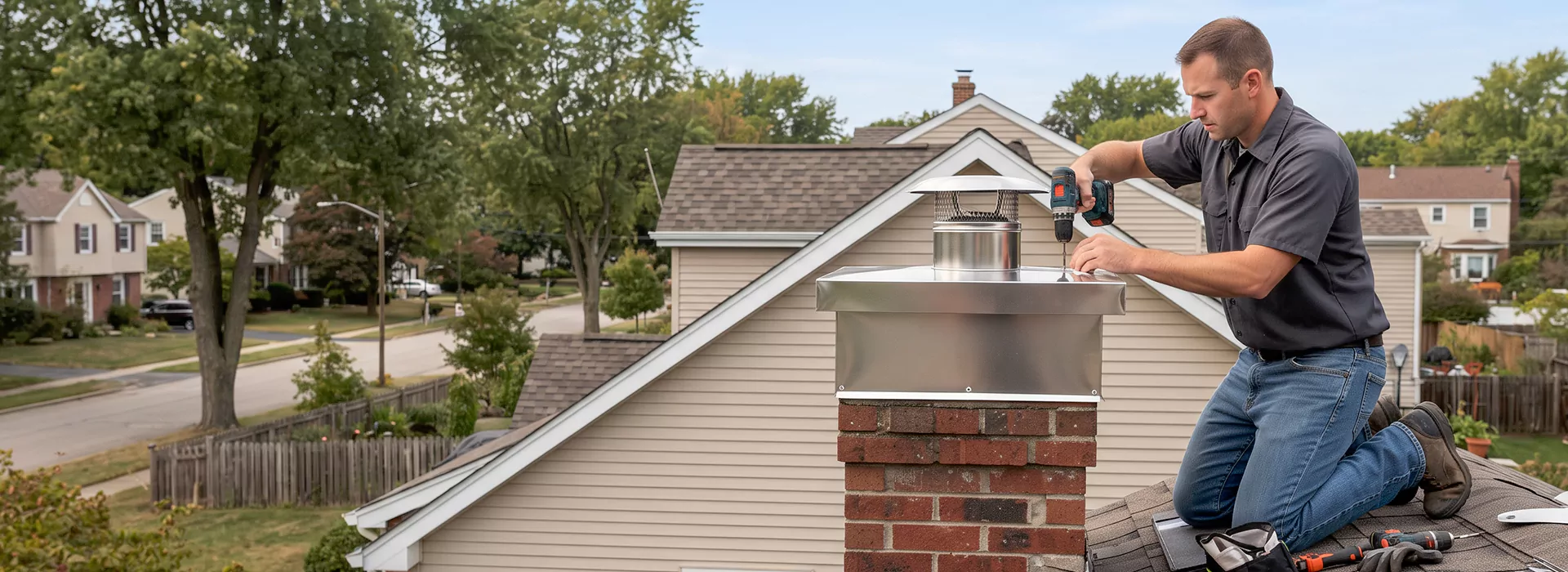 Chimney Chase Cover Installation Linden, NJ