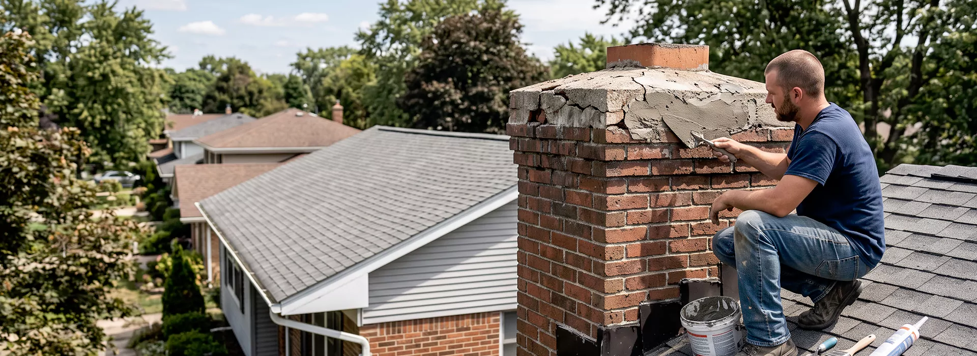 Chimney Crown Repair Linden, NJ
