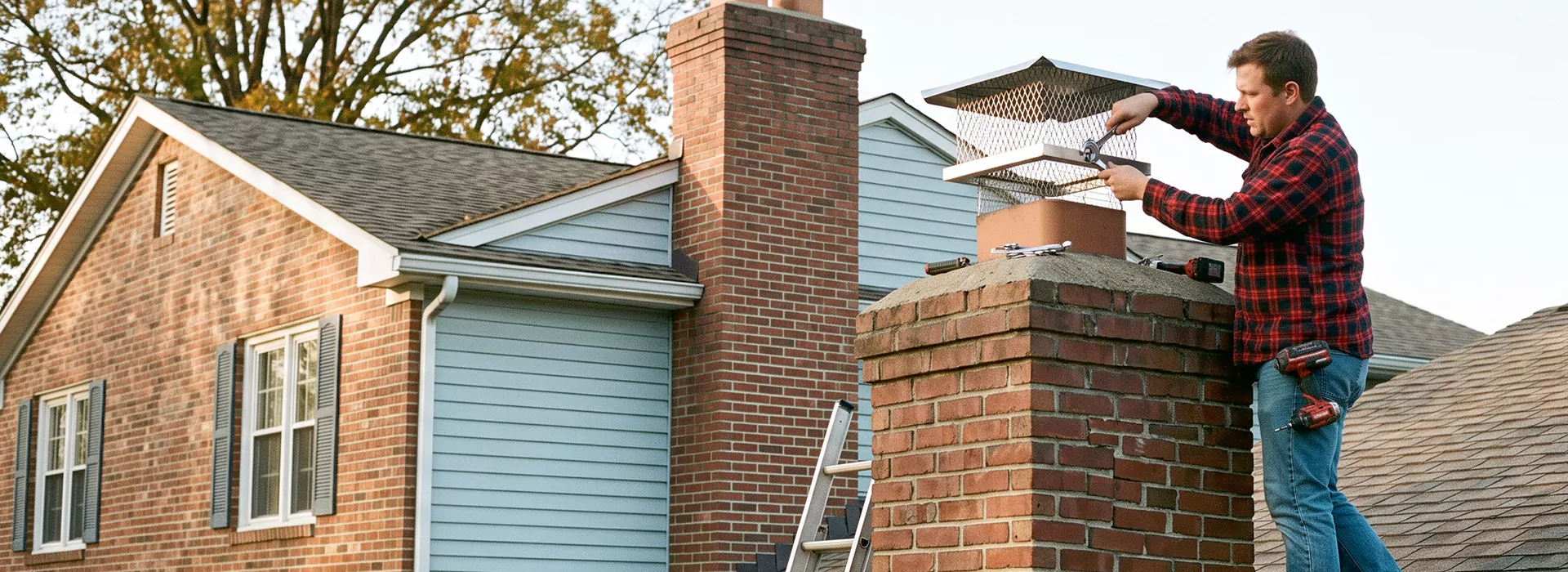 Chimney Spark Arrestor Installation in Linden