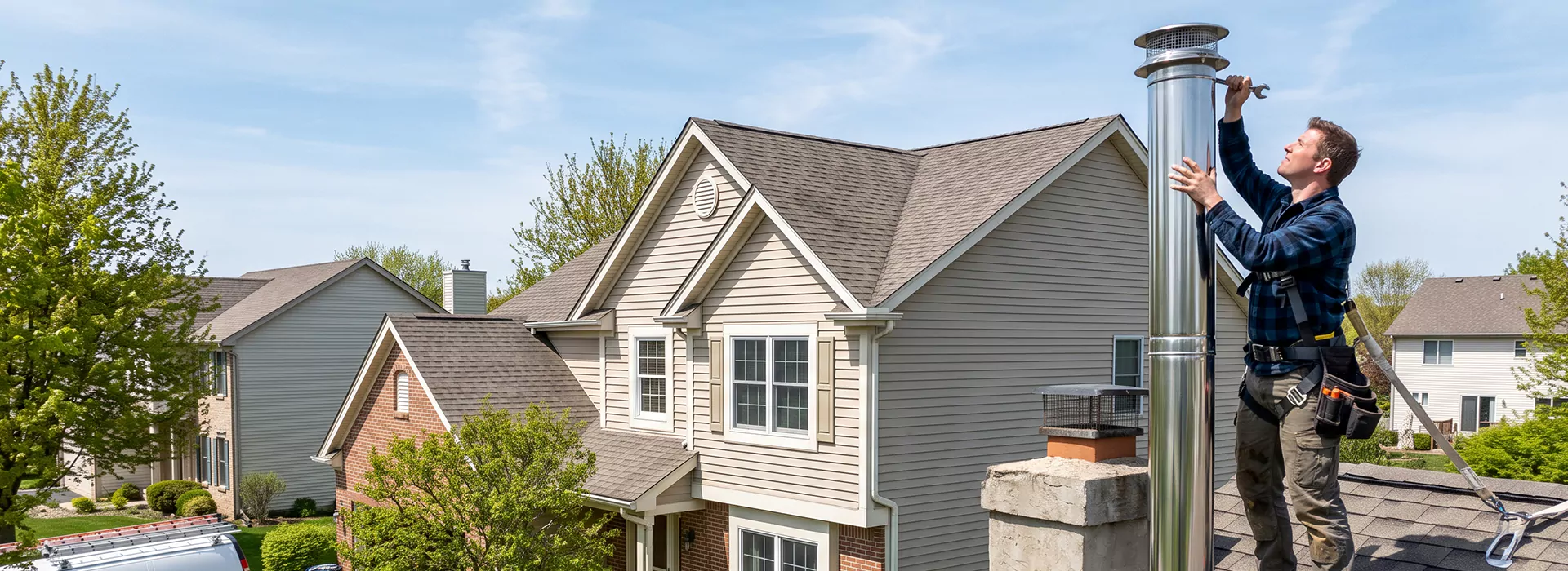 Metal Chimney Installation in Linden