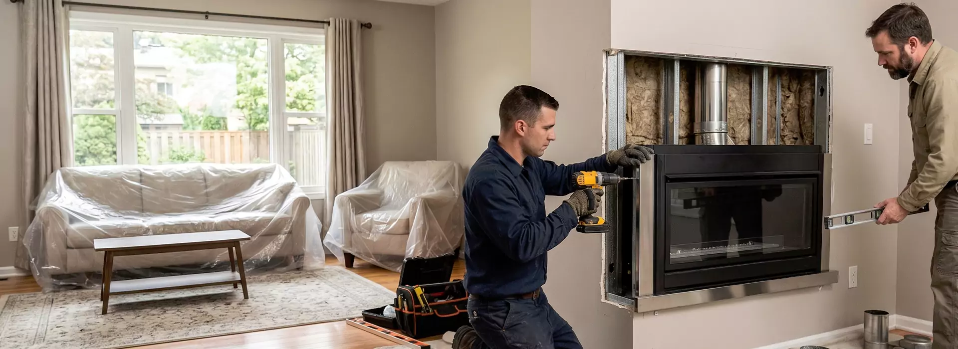 Prefabricated Fireplace Installation in Linden, NJ