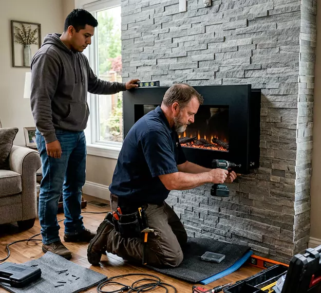 Certified Floating Fireplace Installation Company: Your Local Floating Mantel Installer in Linden, NJ