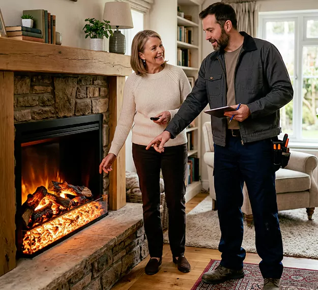 Why Linden Homeowners Choose Our Electric Fireplace Embers Team?