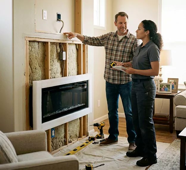 Why Linden, NJ Homeowners Choose Our Electric Fireplace Installation Team?