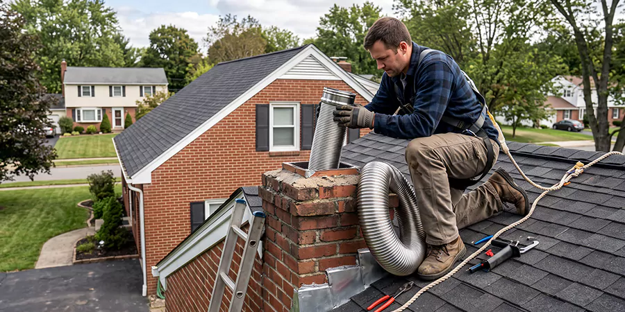 Chimney Sleeve Installation Linden