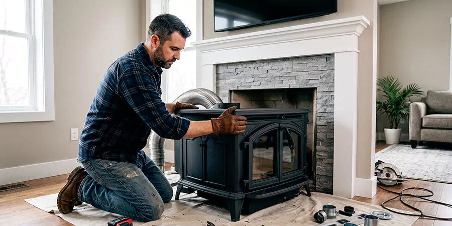 Cast Iron Fireplace Insert Installation Linden